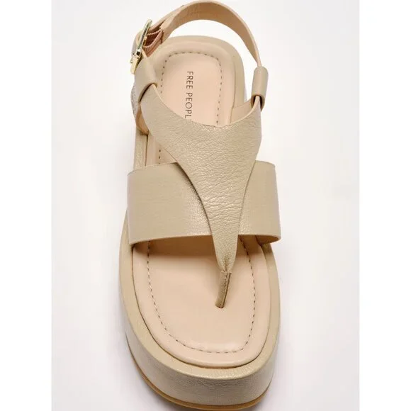 🎉LAST CHANCE🎉 FREE PEOPLE Holt Flatform Sandals / Silt - Picture 11 of 14